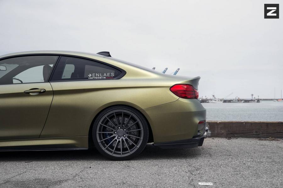  BMW M4 Coupe Matte Gold on Zito Wheels 2016 года  (фото 10 из 10)